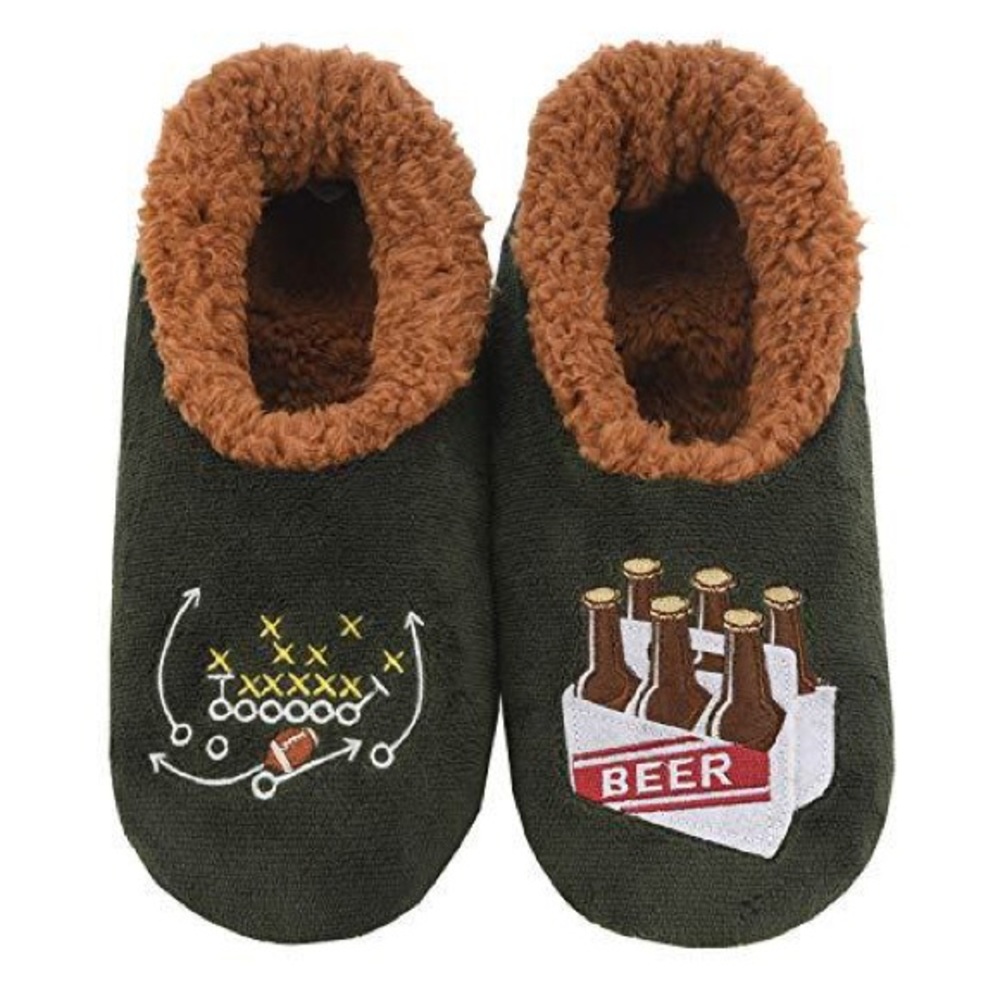 🆕 SNOOZIES Beer Football Men’s Slippers